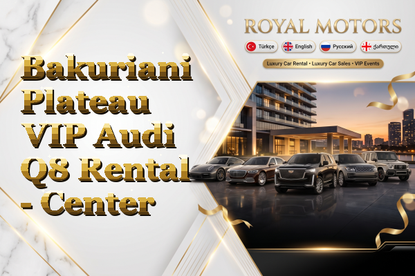 Bakuriani Plateau VIP Audi Q8 Rental - Center