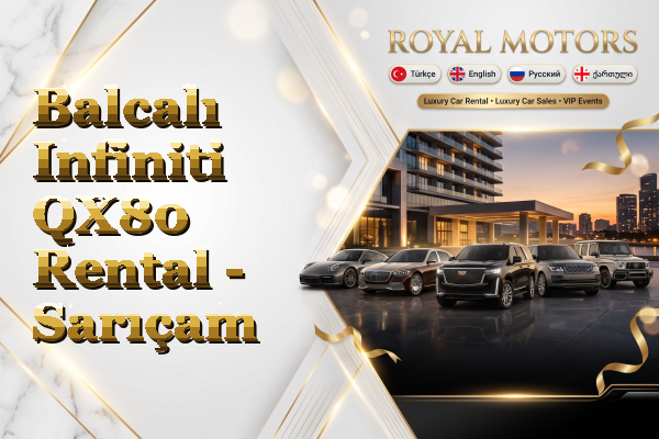 Balcalı Infiniti QX80 Rental - Sarıçam
