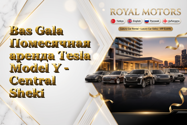 Bas Gala Помесячная аренда Tesla Model Y - Central Sheki