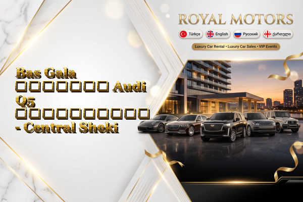 Bas Gala მძღოლით Audi Q5 გაქირავება - Central Sheki
