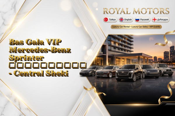 Bas Gala VIP Mercedes-Benz Sprinter გაქირავება - Central Sheki