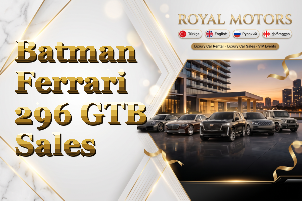 Batman Ferrari 296 GTB Sales