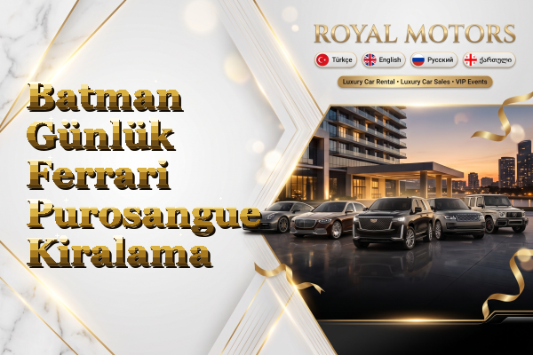 Batman Günlük Ferrari Purosangue Kiralama