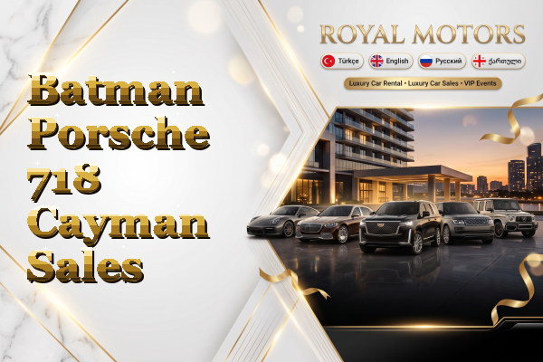 Batman Porsche 718 Cayman Sales