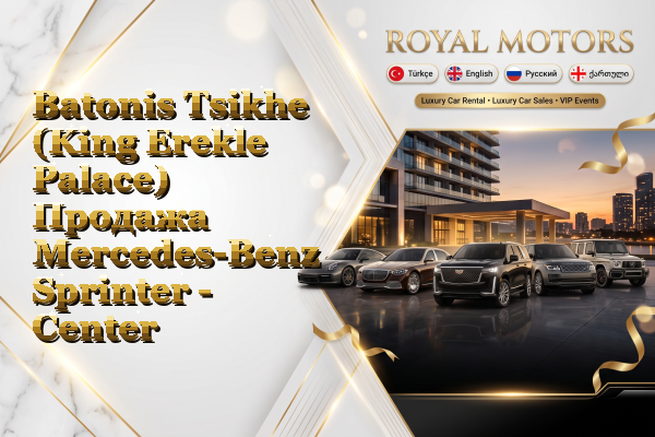 Batonis Tsikhe (King Erekle Palace) Продажа Mercedes-Benz Sprinter - Center