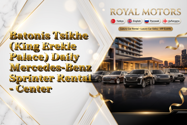 Batonis Tsikhe (King Erekle Palace) Daily Mercedes-Benz Sprinter Rental - Center
