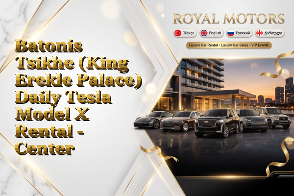 Batonis Tsikhe (King Erekle Palace) Daily Tesla Model X Rental - Center