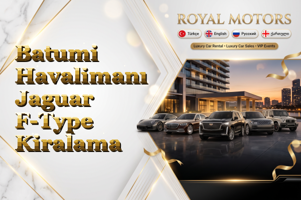 Batumi Havalimanı Jaguar F-Type Kiralama