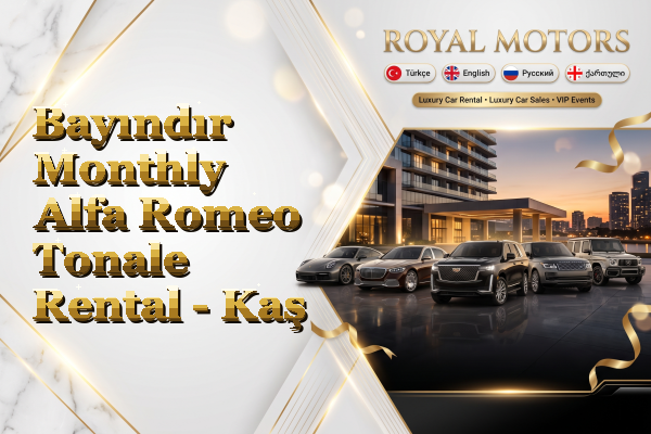 Bayındır Monthly Alfa Romeo Tonale Rental - Kaş