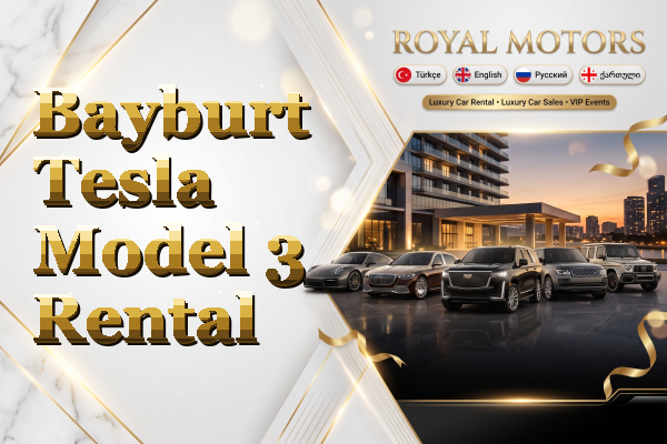 Bayburt Tesla Model 3 Rental
