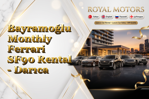 Bayramoğlu Monthly Ferrari SF90 Rental - Darıca