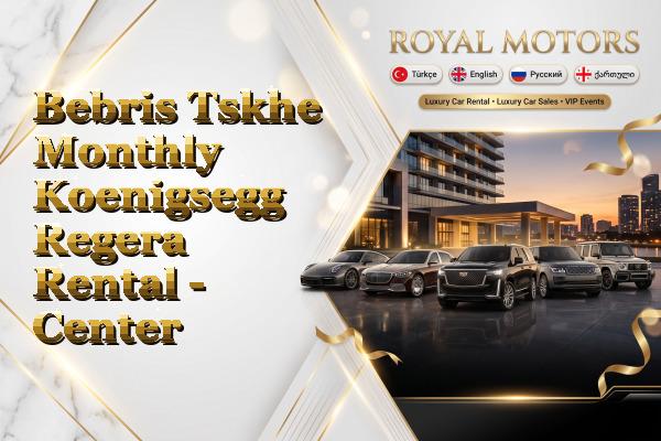 Bebris Tskhe Monthly Koenigsegg Regera Rental - Center