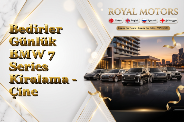 Bedirler Günlük BMW 7 Series Kiralama - Çine