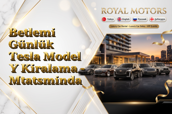 Betlemi Günlük Tesla Model Y Kiralama - Mtatsminda
