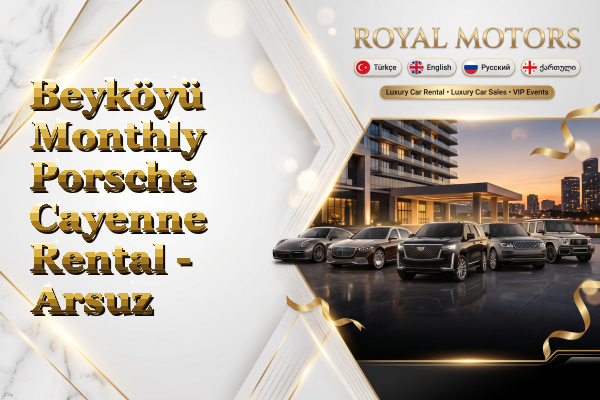 Beyköyü Monthly Porsche Cayenne Rental - Arsuz