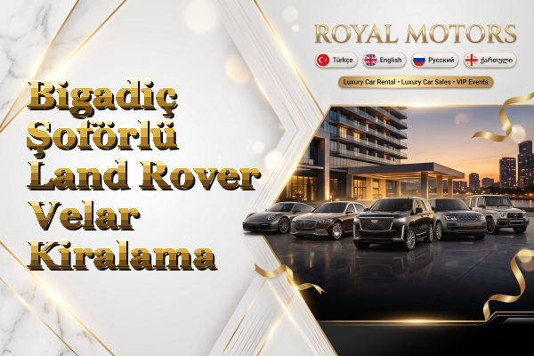 Bigadiç Şoförlü Land Rover Velar Kiralama