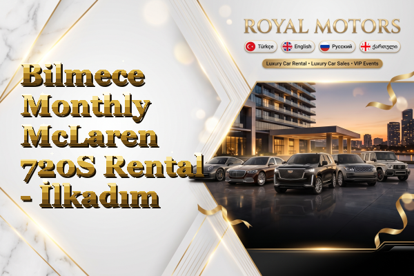Bilmece Monthly McLaren 720S Rental - İlkadım