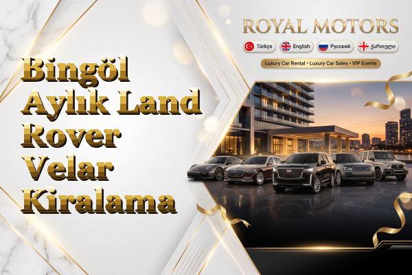Bingöl Aylık Land Rover Velar Kiralama