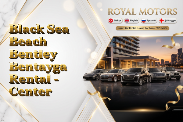Black Sea Beach Bentley Bentayga Rental - Center