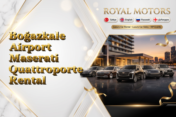 Boğazkale Airport Maserati Quattroporte Rental