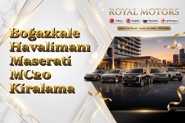 Boğazkale Havalimanı Maserati MC20 Kiralama