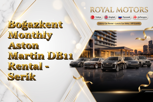 Boğazkent Monthly Aston Martin DB11 Rental - Serik