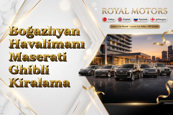 Boğazlıyan Havalimanı Maserati Ghibli Kiralama