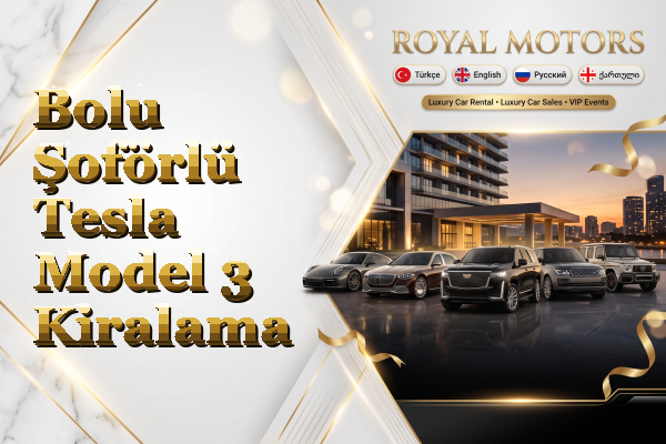 Bolu Şoförlü Tesla Model 3 Kiralama