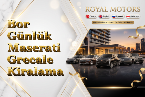 Bor Günlük Maserati Grecale Kiralama
