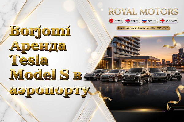 Borjomi Аренда Tesla Model S в аэропорту
