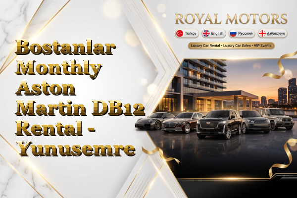 Bostanlar Monthly Aston Martin DB12 Rental - Yunusemre