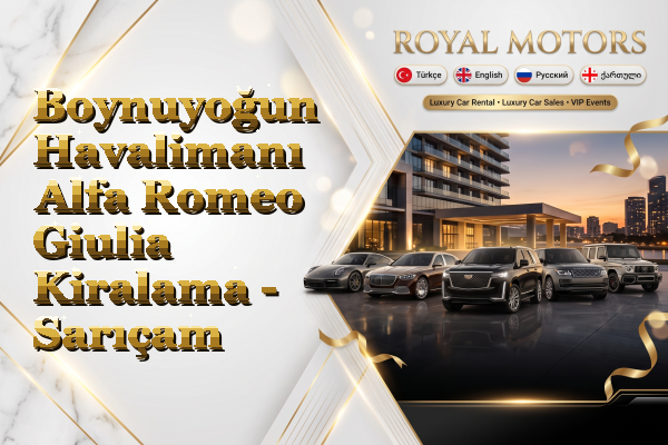 Boynuyoğun Havalimanı Alfa Romeo Giulia Kiralama - Sarıçam