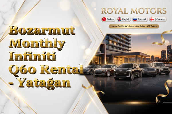 Bozarmut Monthly Infiniti Q60 Rental - Yatağan