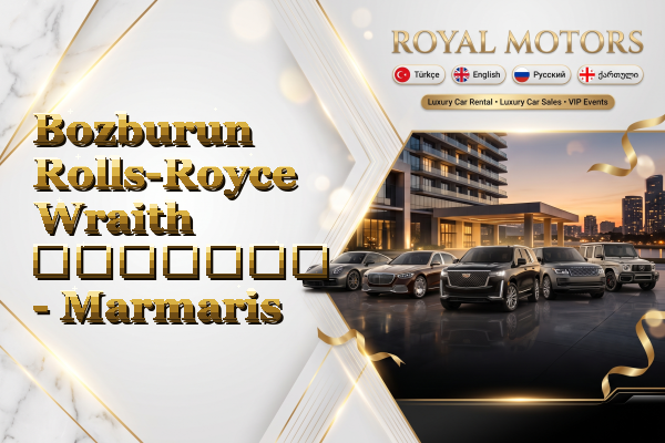 Bozburun Rolls-Royce Wraith გაყიდვა - Marmaris