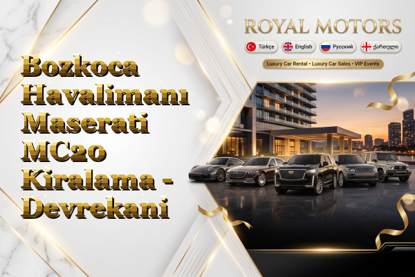Bozkoca Havalimanı Maserati MC20 Kiralama - Devrekani