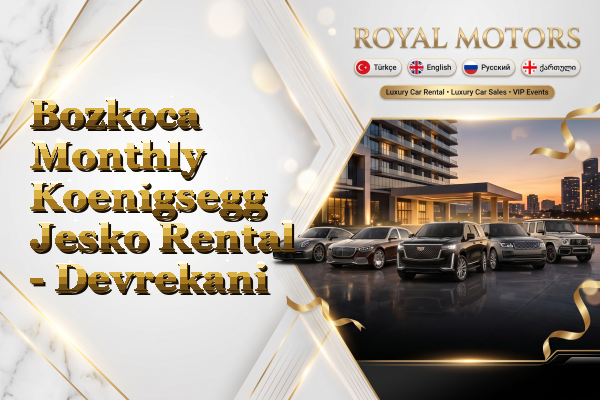 Bozkoca Monthly Koenigsegg Jesko Rental - Devrekani