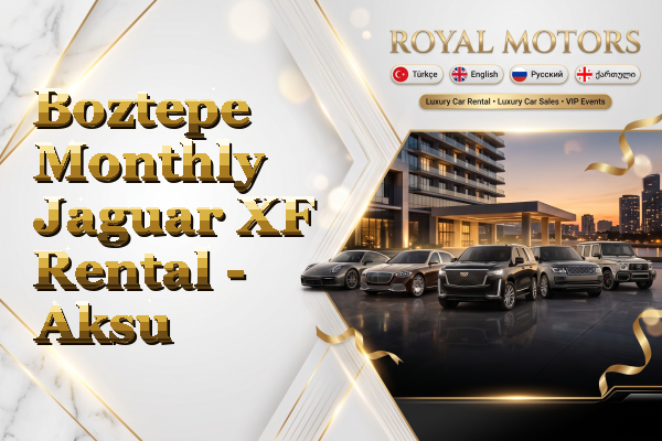 Boztepe Monthly Jaguar XF Rental - Aksu