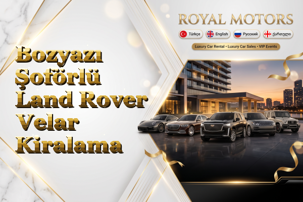 Bozyazı Şoförlü Land Rover Velar Kiralama