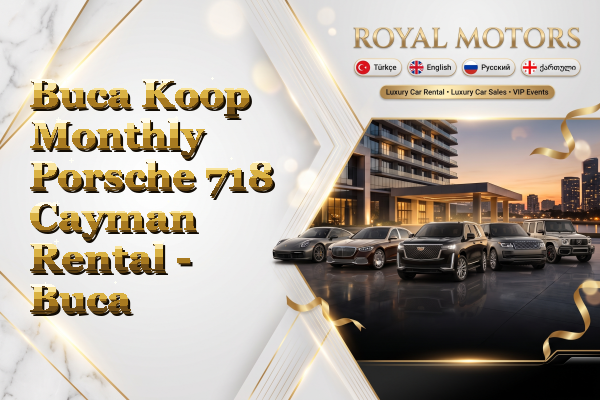 Buca Koop Monthly Porsche 718 Cayman Rental - Buca