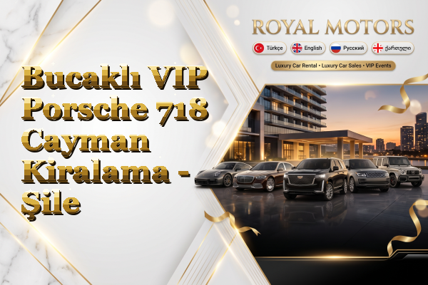 Bucaklı VIP Porsche 718 Cayman Kiralama - Şile