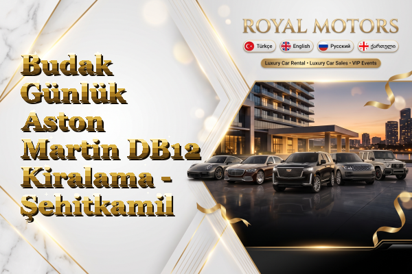 Budak Günlük Aston Martin DB12 Kiralama - Şehitkamil