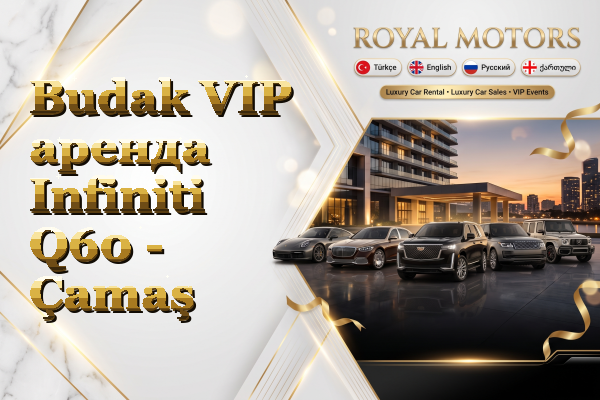 Budak VIP аренда Infiniti Q60 - Çamaş
