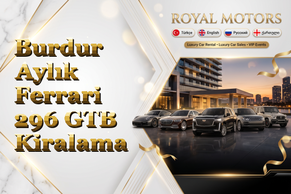 Burdur Aylık Ferrari 296 GTB Kiralama