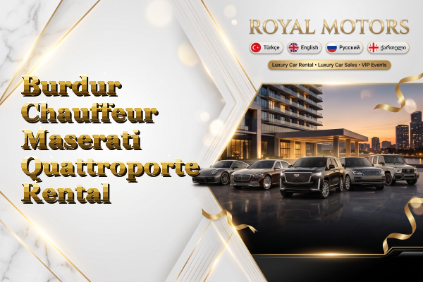 Burdur Chauffeur Maserati Quattroporte Rental