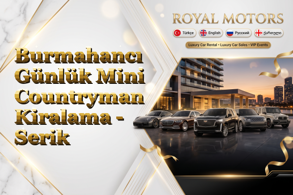 Burmahancı Günlük Mini Countryman Kiralama - Serik