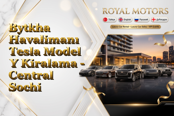 Bytkha Havalimanı Tesla Model Y Kiralama - Central Sochi