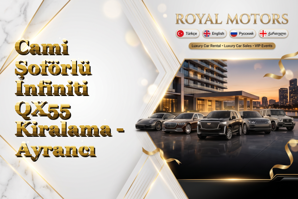 Cami Şoförlü Infiniti QX55 Kiralama - Ayrancı