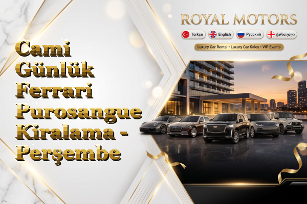 Cami Günlük Ferrari Purosangue Kiralama - Perşembe