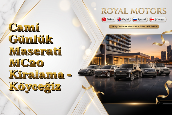 Cami Günlük Maserati MC20 Kiralama - Köyceğiz
