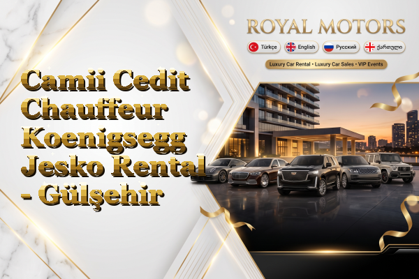 Camii Cedit Chauffeur Koenigsegg Jesko Rental - Gülşehir